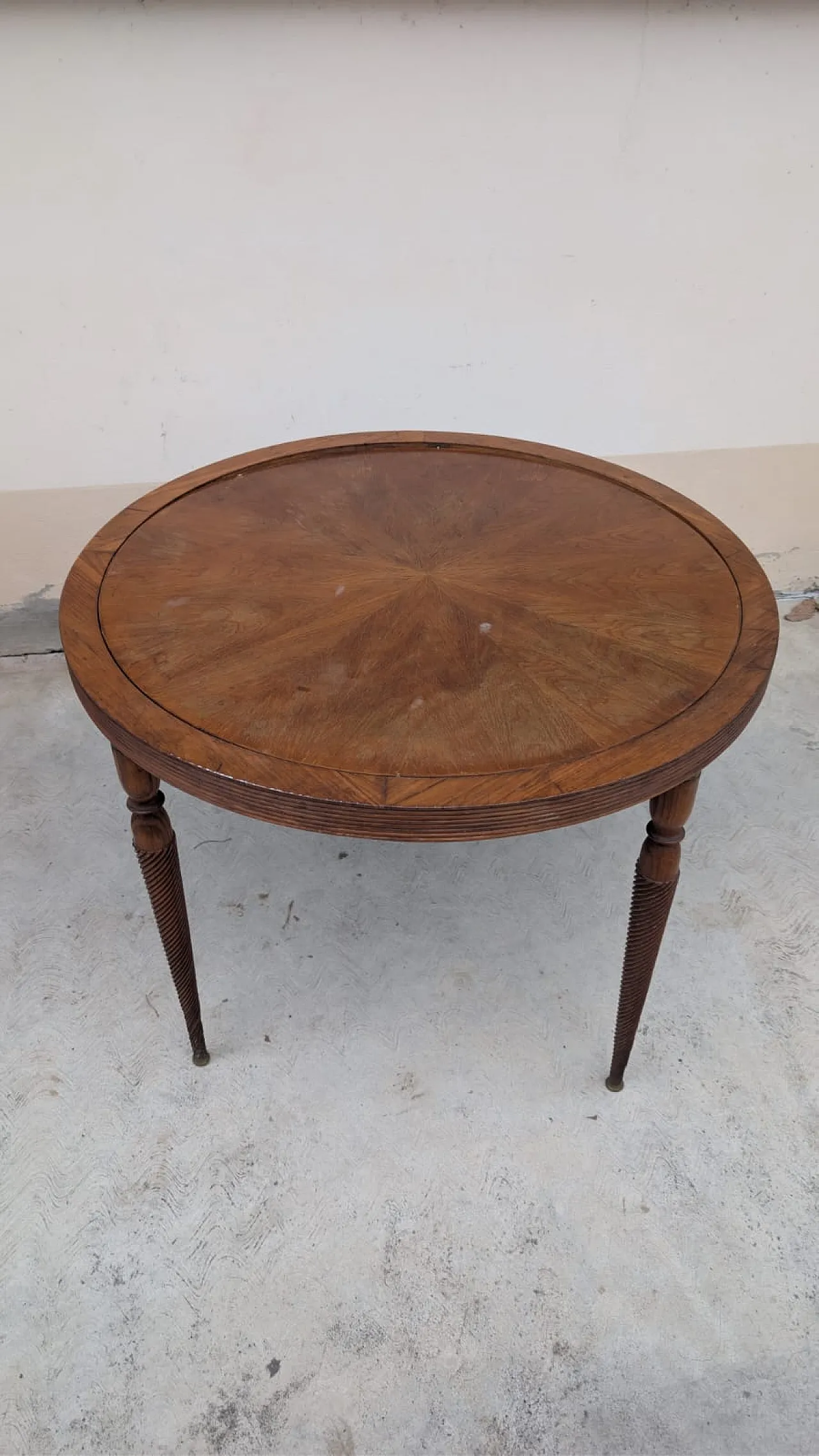 Italian Rationalist Table and 4 Chairs, 30s 16