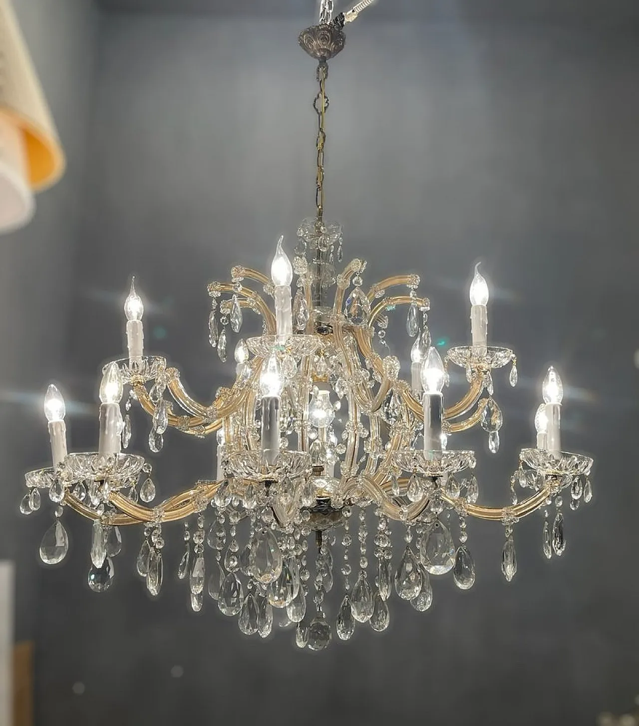 Large crystal chandelier, Italy 2