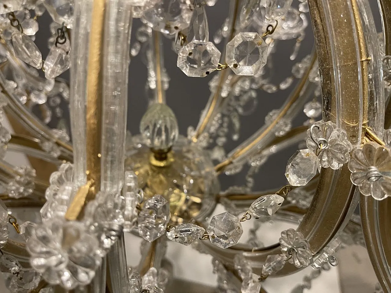 Large crystal chandelier, Italy 3