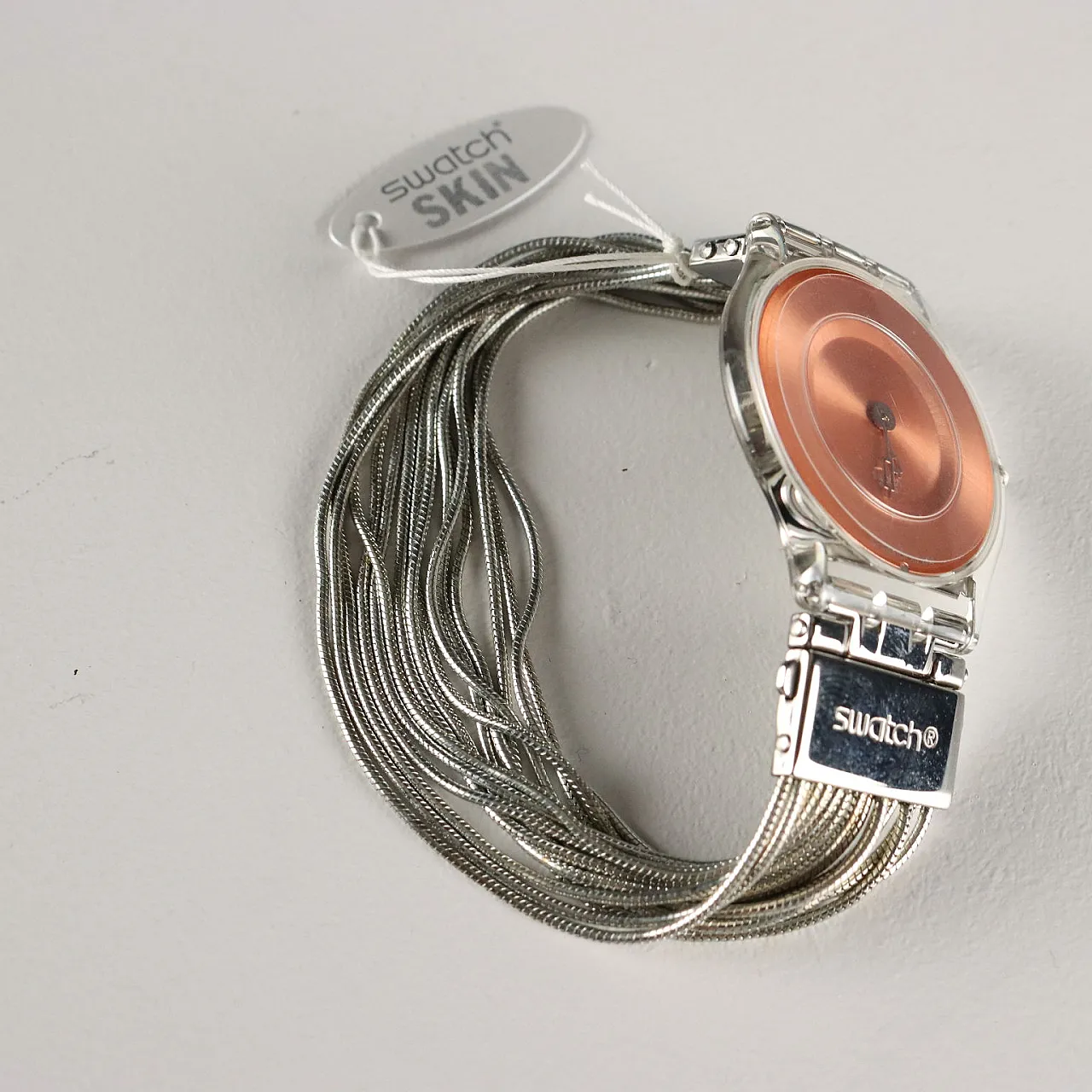 Coppia di orologi Swatch Skin Silver Meshstream, anni 2000 6