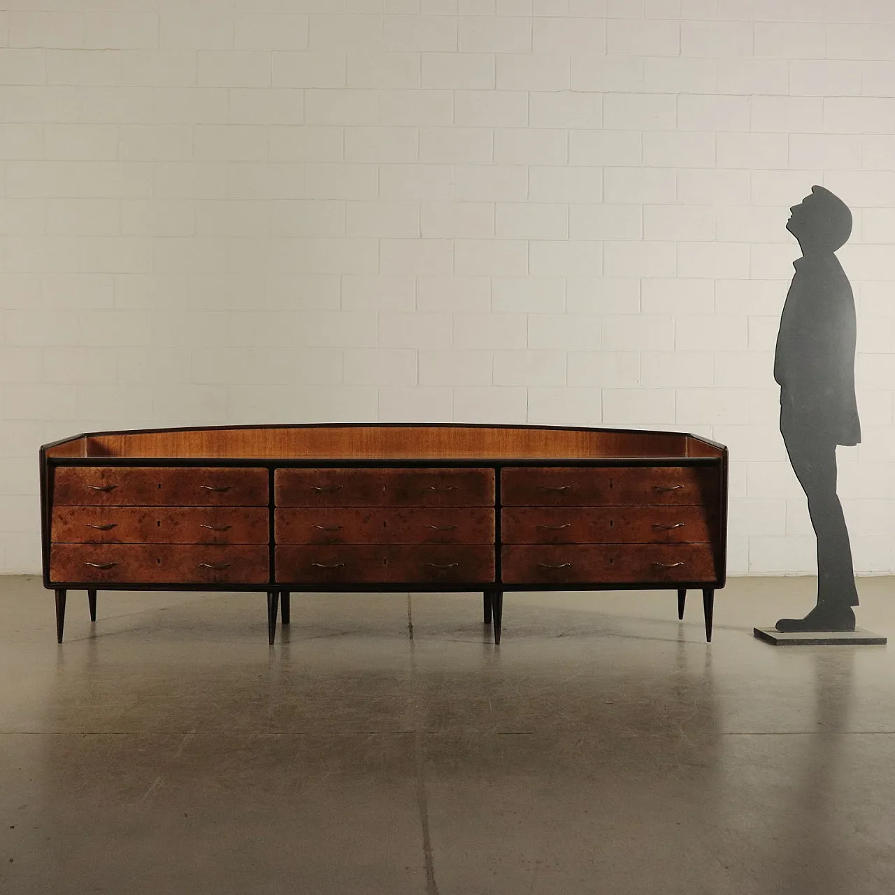 Dresser with glass top, 1950s 2