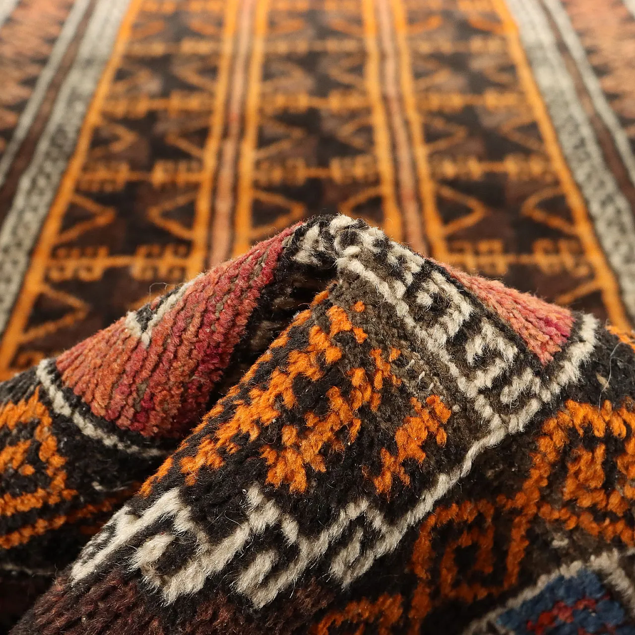 Beluci Iranian wool carpet 10