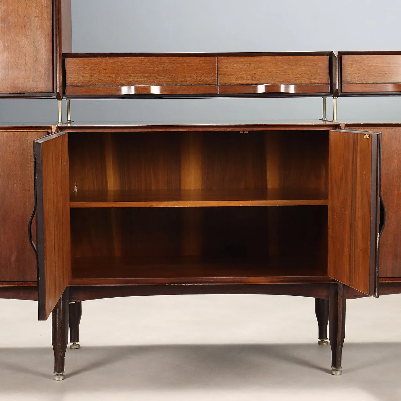 Credenza con impiallacciatura di legno esotico, '900 6