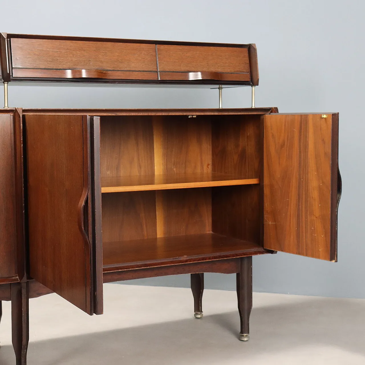 Credenza con impiallacciatura di legno esotico, '900 7