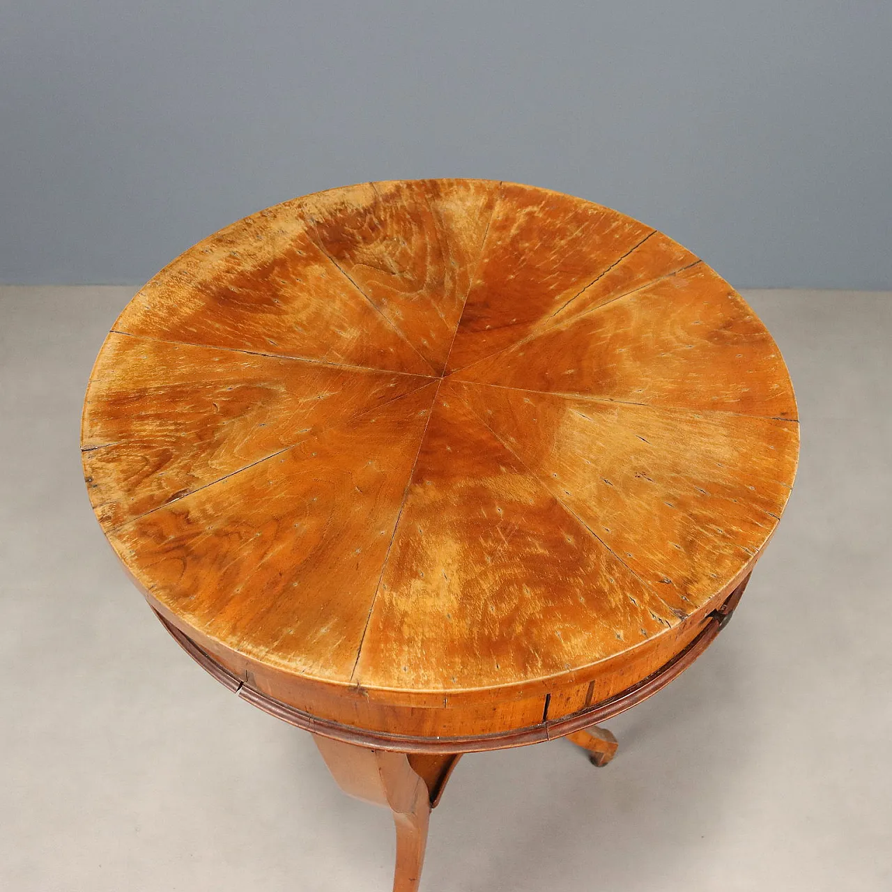 Tavolino in noce con cassetto, '800 4