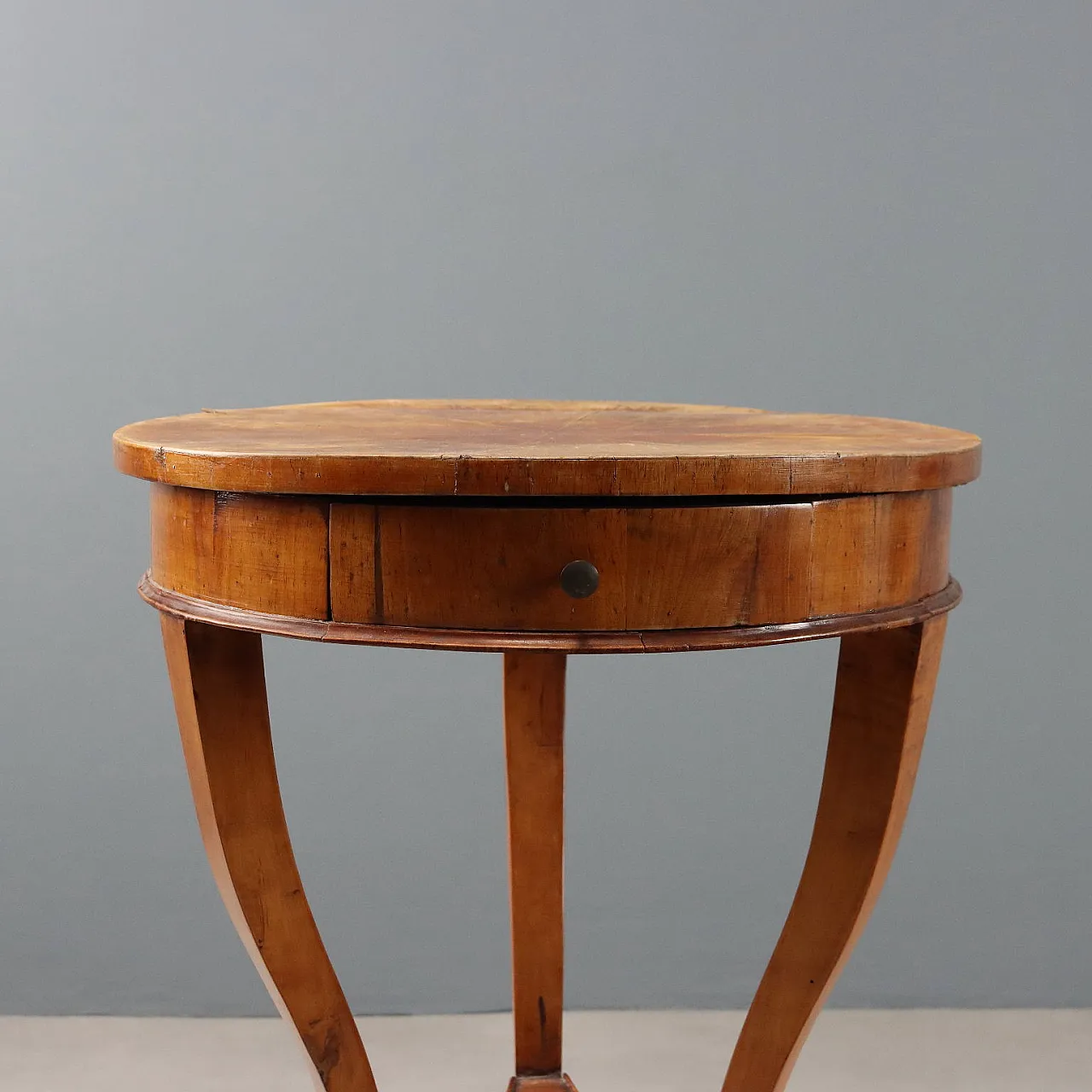 Tavolino in noce con cassetto, '800 5