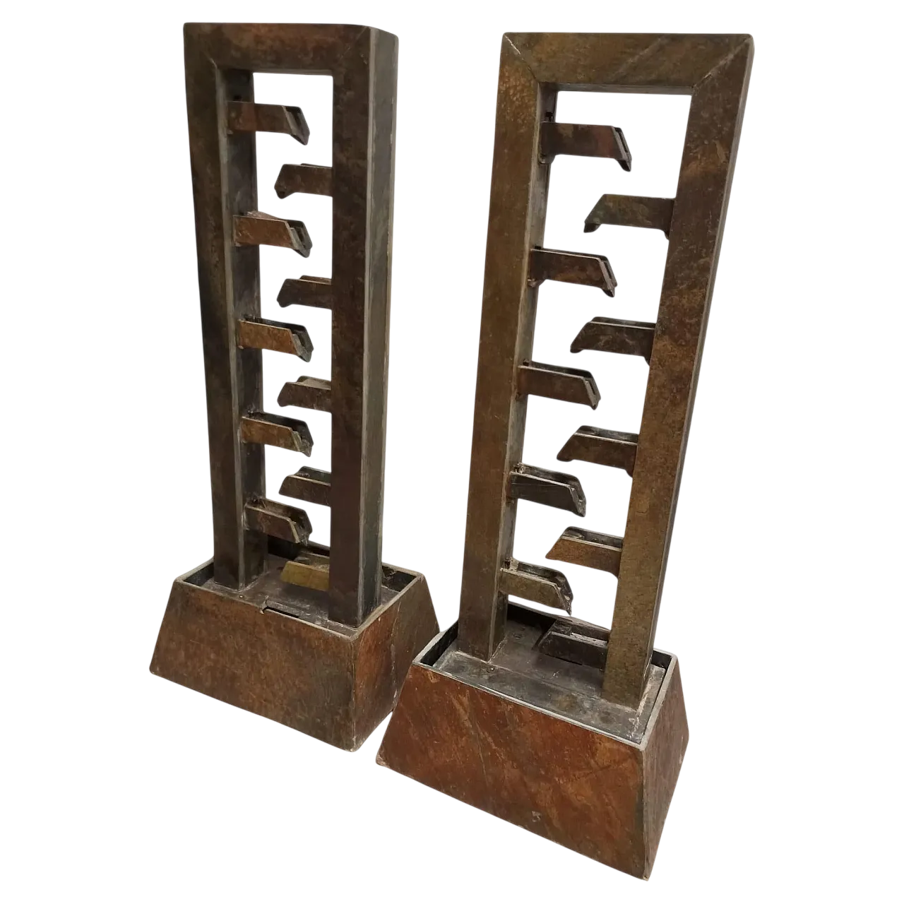 Set due fontane in pietra di Ardesia da interno o esterno, Francia 2010 16