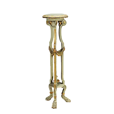 Portavaso laccato in stile neoclassico, fine '800