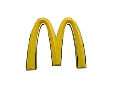 Insegna McDonald, anni '80