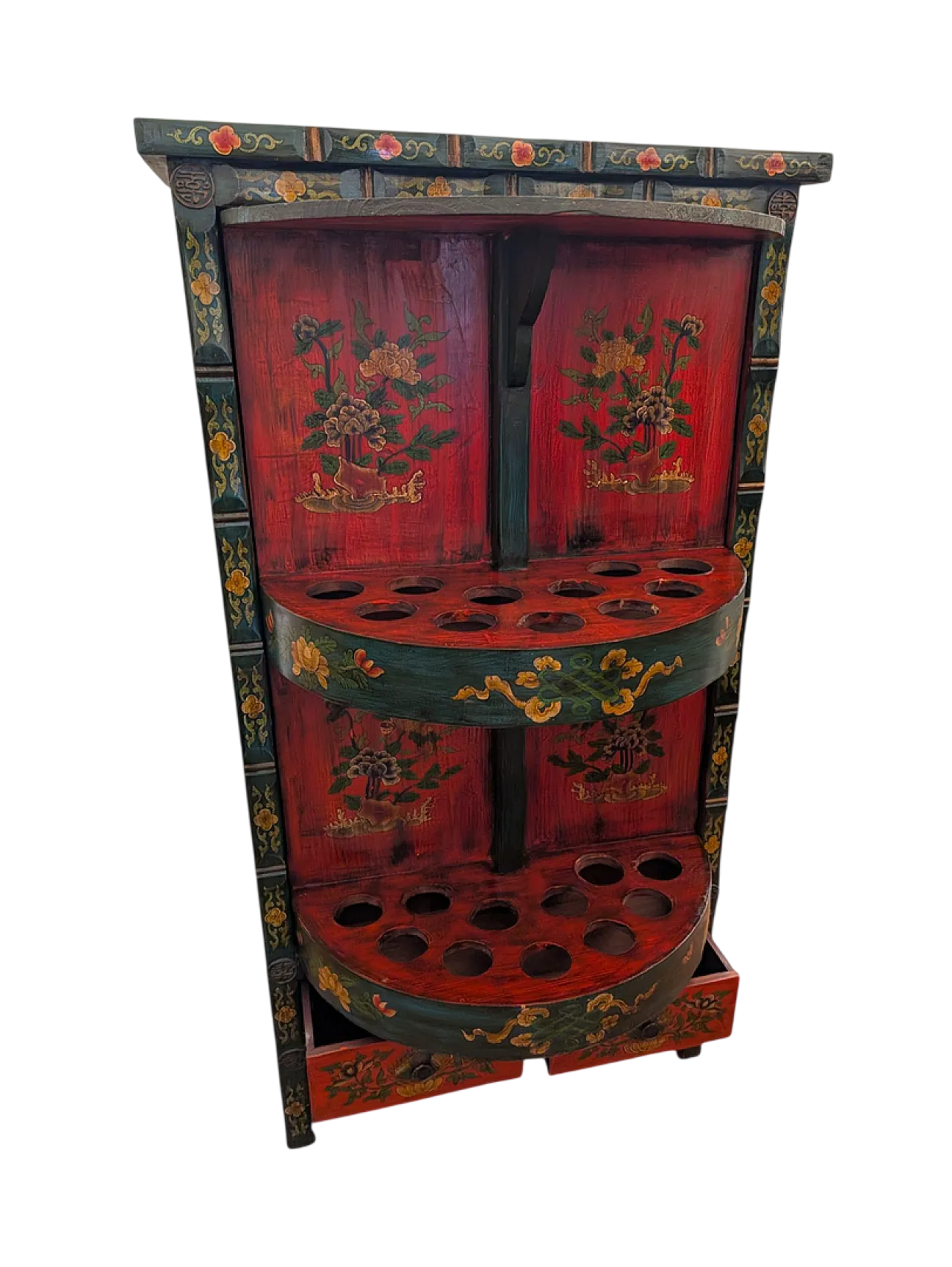 Chinese lacquered bar cabinet, early 20th century 14