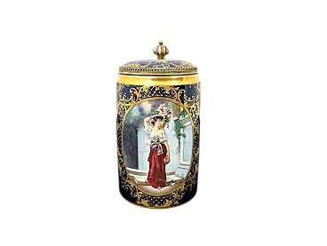 Tankard boccale in porcellana Royal Vienna, '900