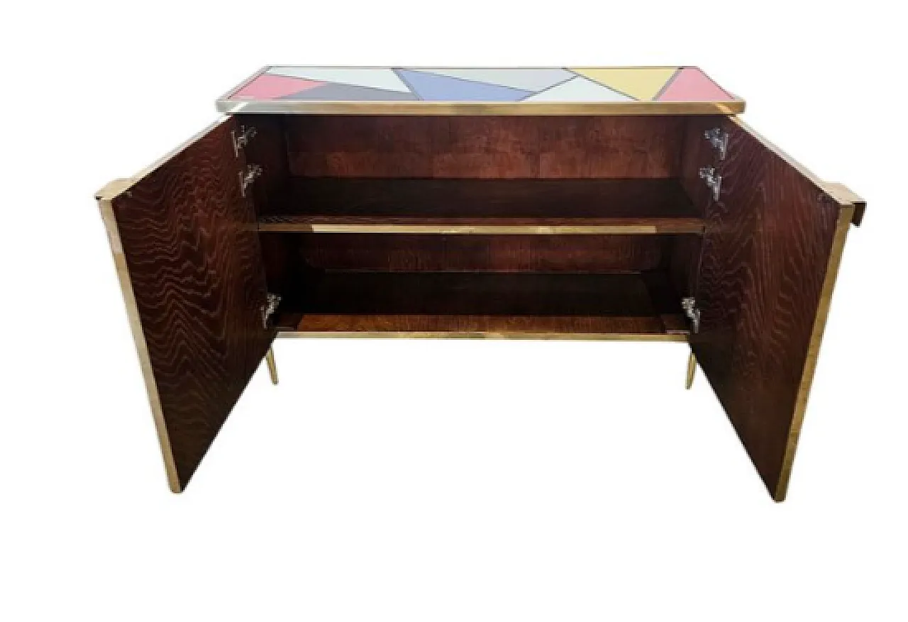 Two-door glass sideboard, 20th century 5