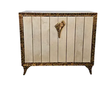 Credenza in pergamena, '900