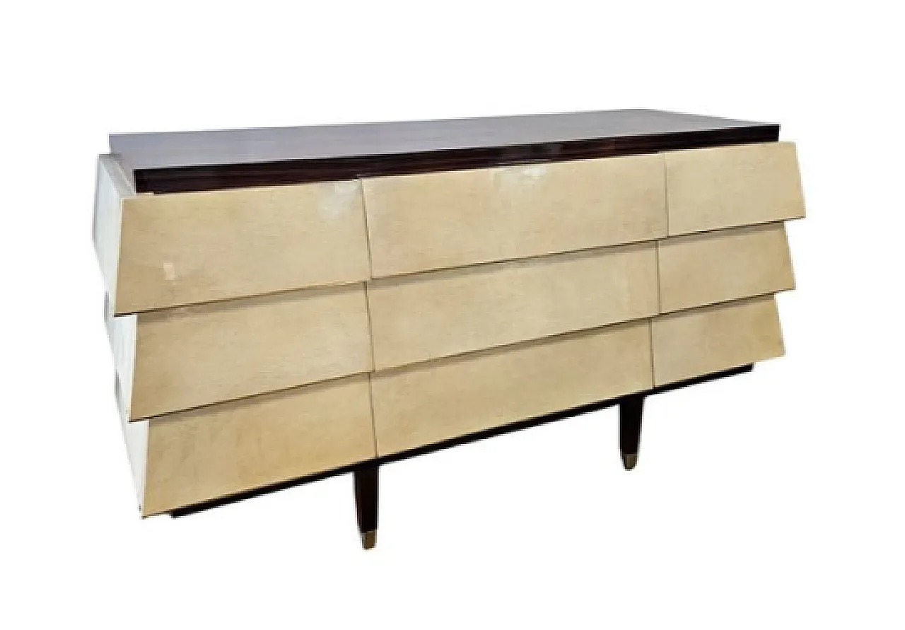 Cassettiera in pergamena, '900 3