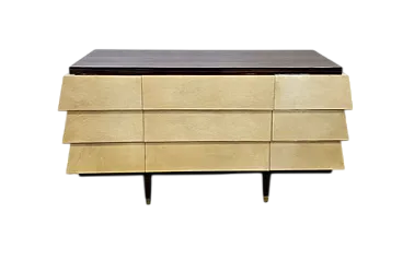 Cassettiera in pergamena, '900