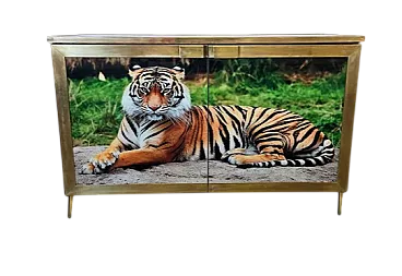 Credenza a 2 ante in vetro, '900