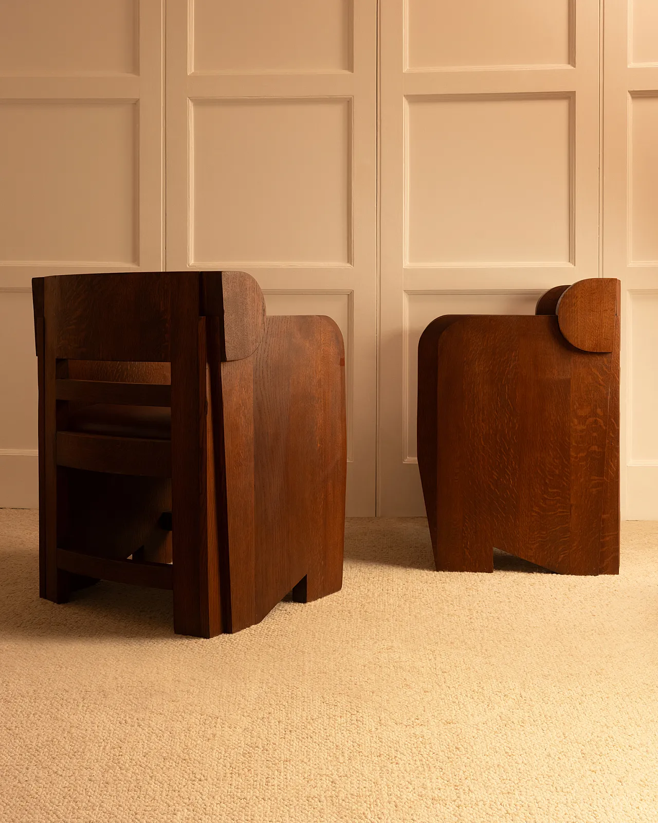Pair of Anthroposophical armchairs, 30s 8