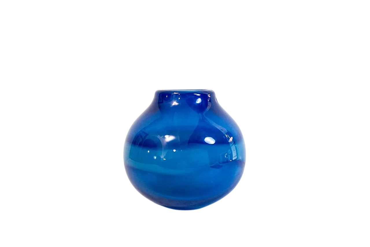 Vaso sferico in vetro di Gunnel Sahlin per Kosta Boda, anni '80 4