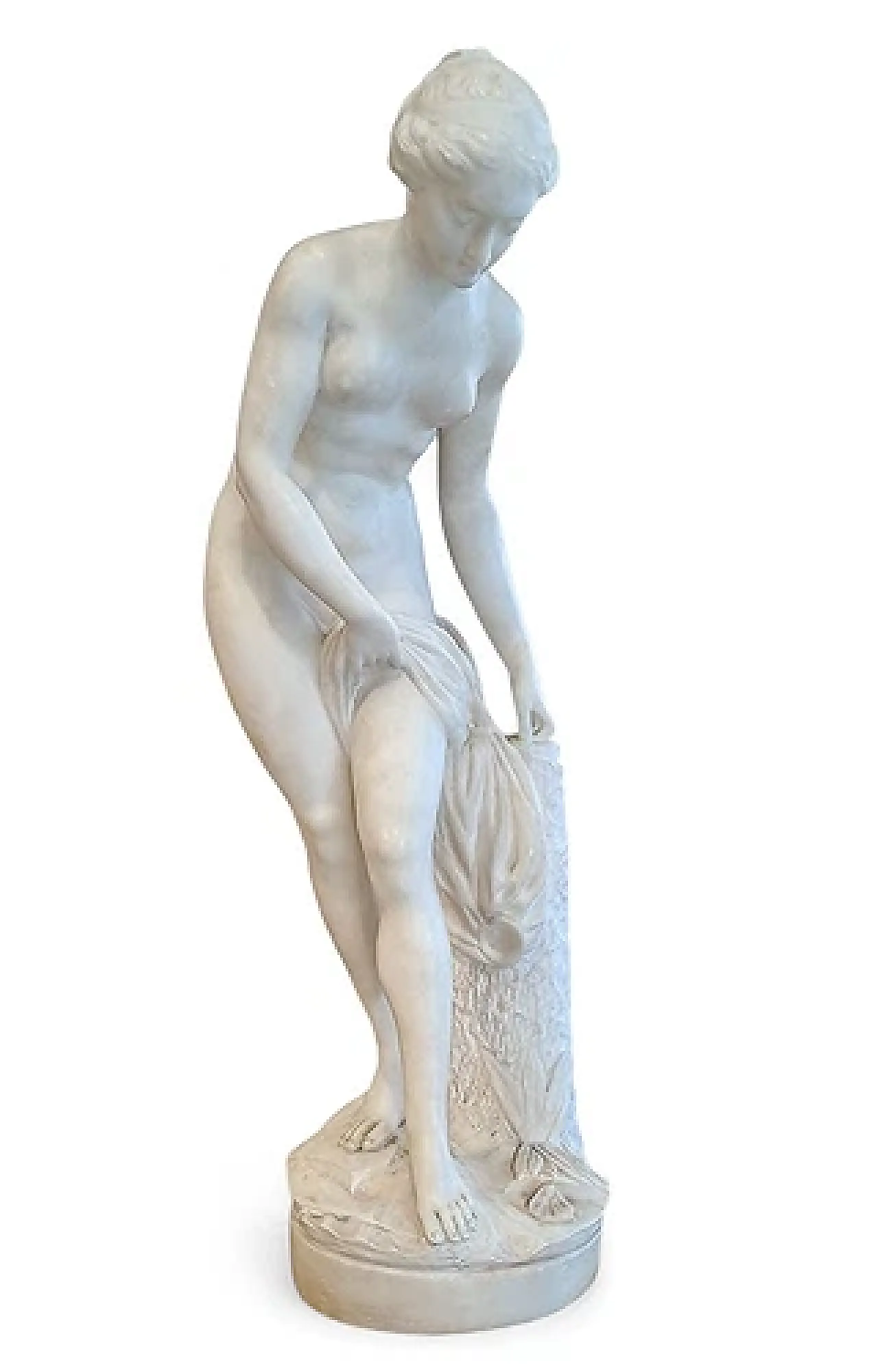 Venus Bathing, alabaster sculpture, mid-19th century 1