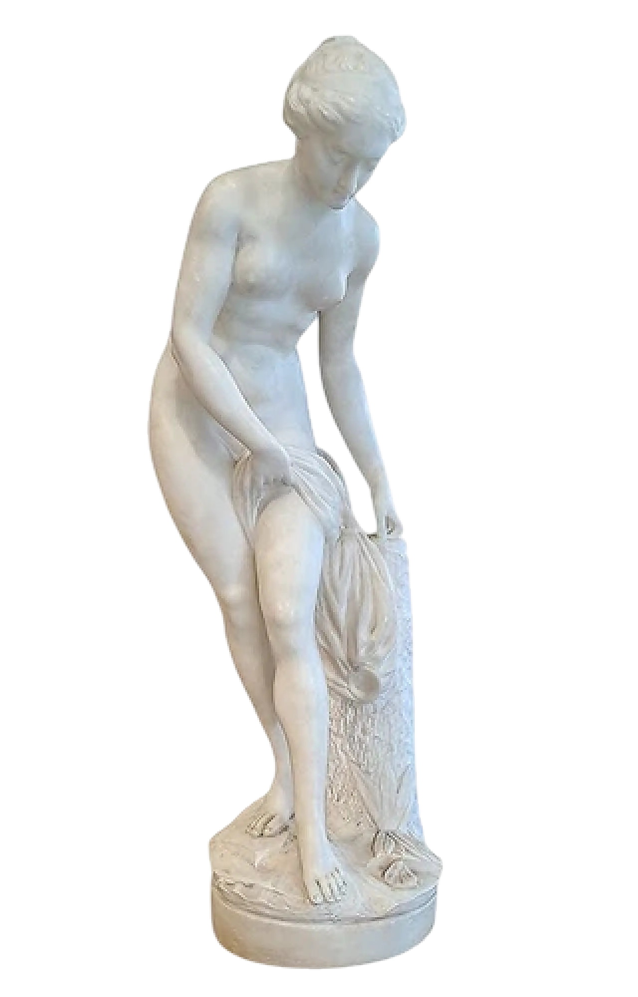 Venus Bathing, alabaster sculpture, mid-19th century 11