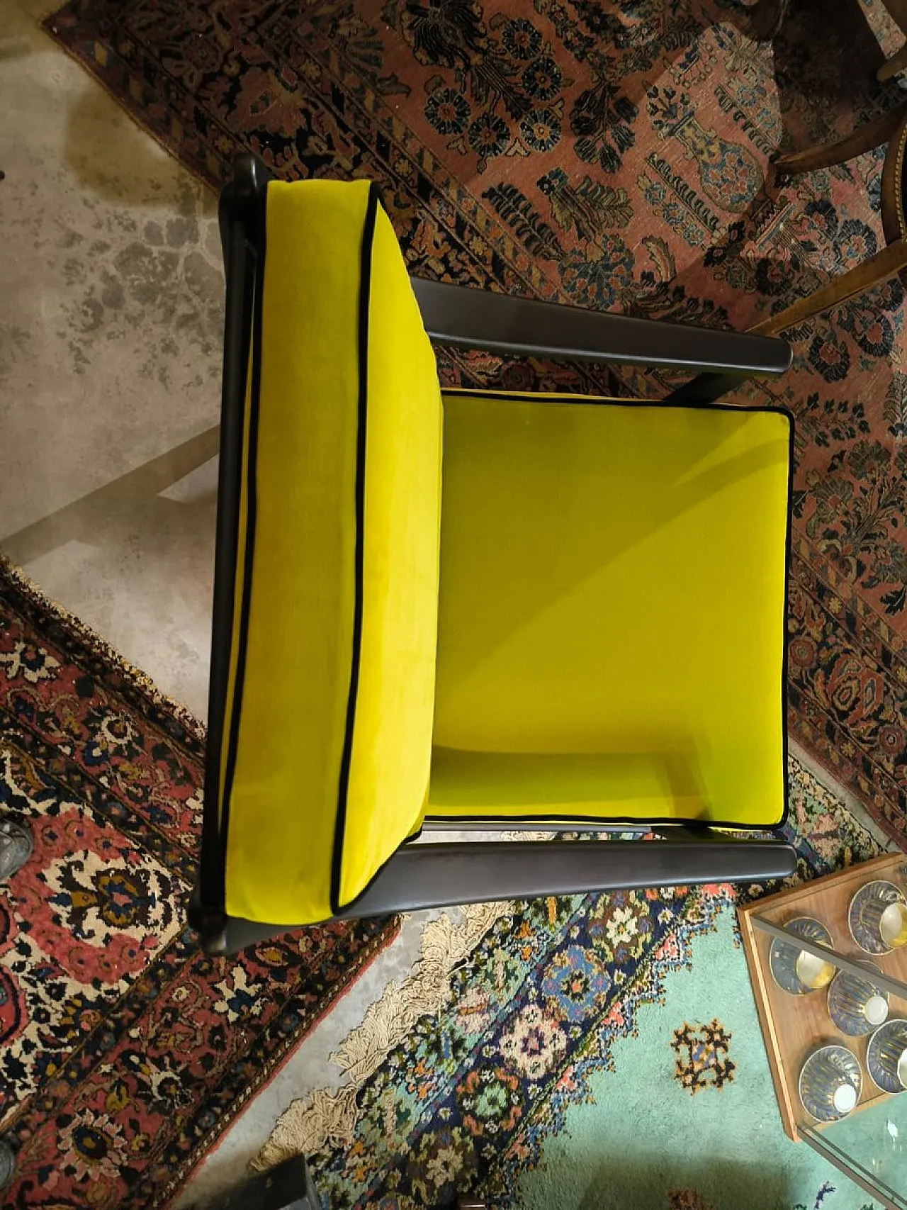 Coppia di poltrone pistacchio, anni '50 5