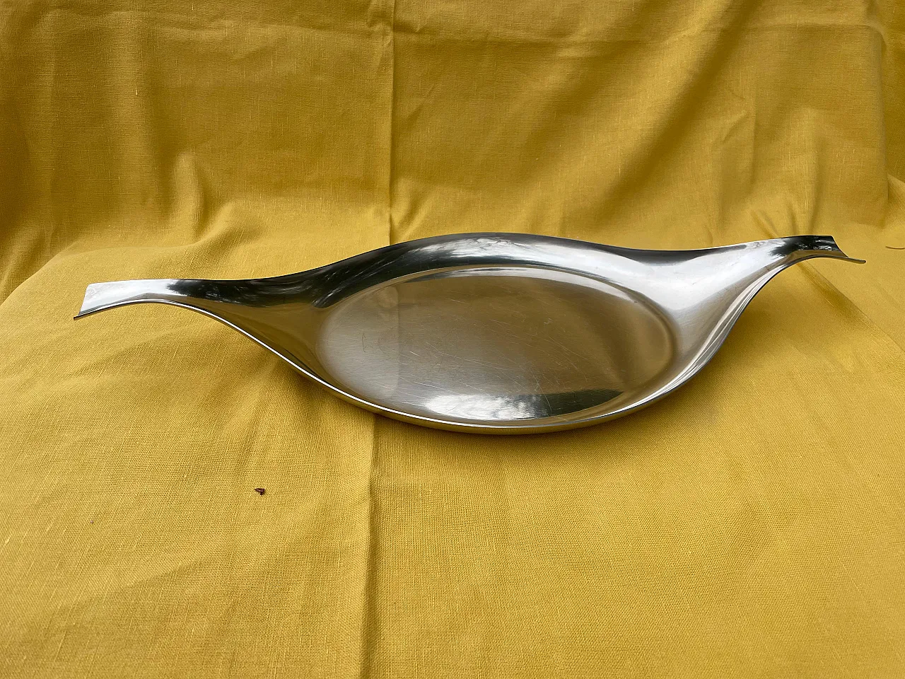 Sambonet set 3 stoviglie in acciaio inox, 70s 3