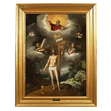 The Resurrection of Christ, oil painting on canvas, 17th century