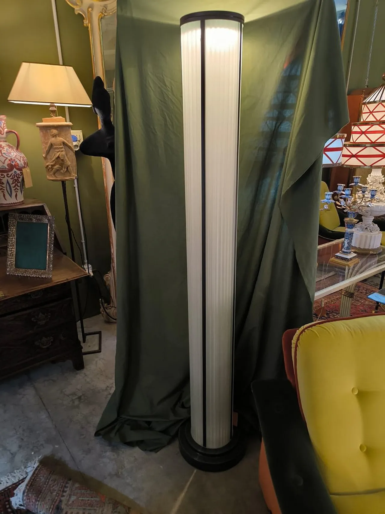 Lampada Pintana in vetro di De Majo, anni '80 4