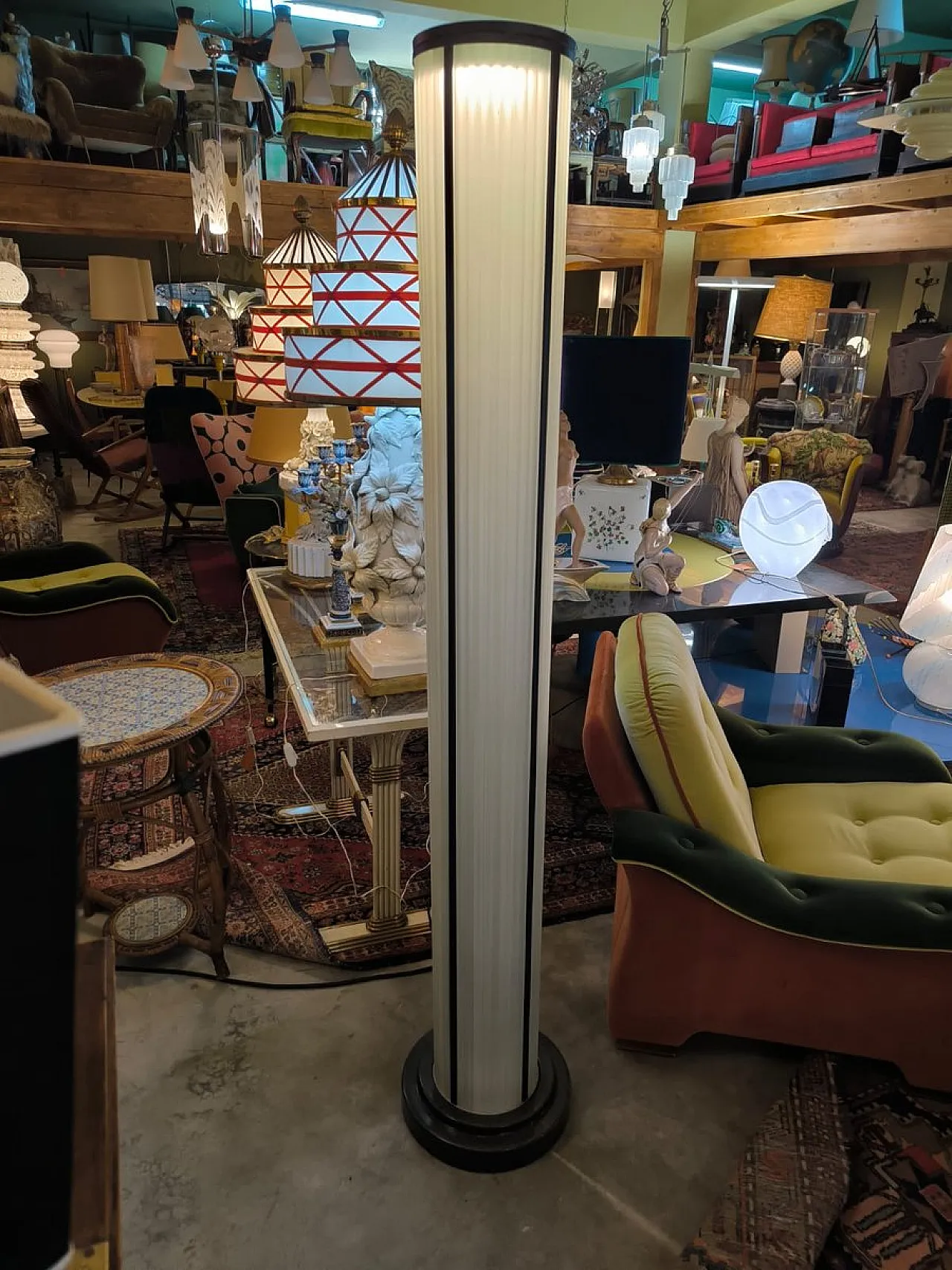 Lampada Pintana in vetro di De Majo, anni '80 5