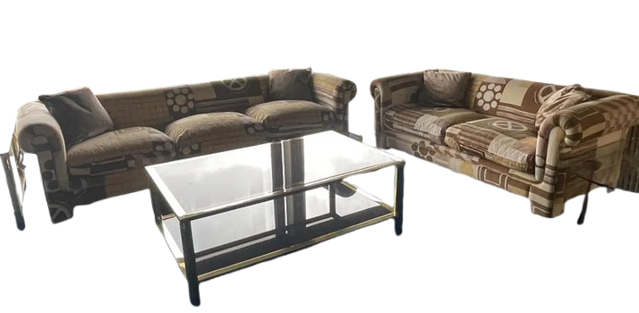 Soggiorno Vittoria di De Angelis Milano, anni '80 1