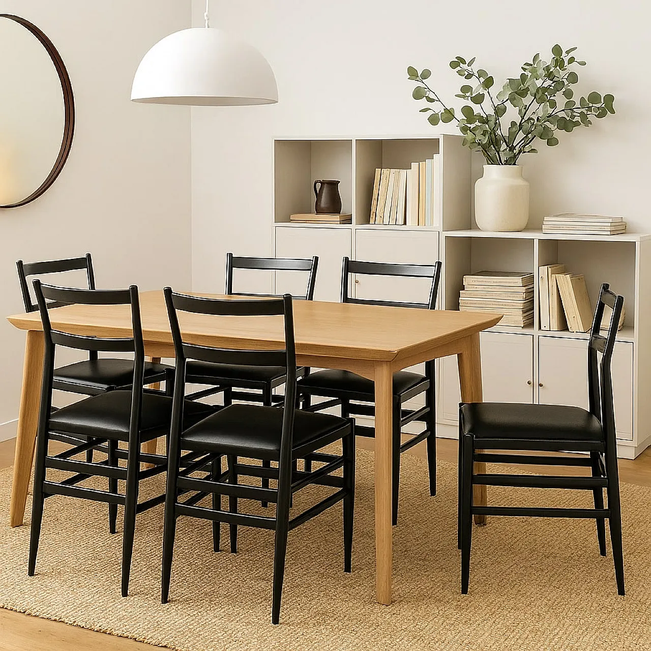 6 Leggera chairs by Gio Ponti for Cassina, 1960s 2