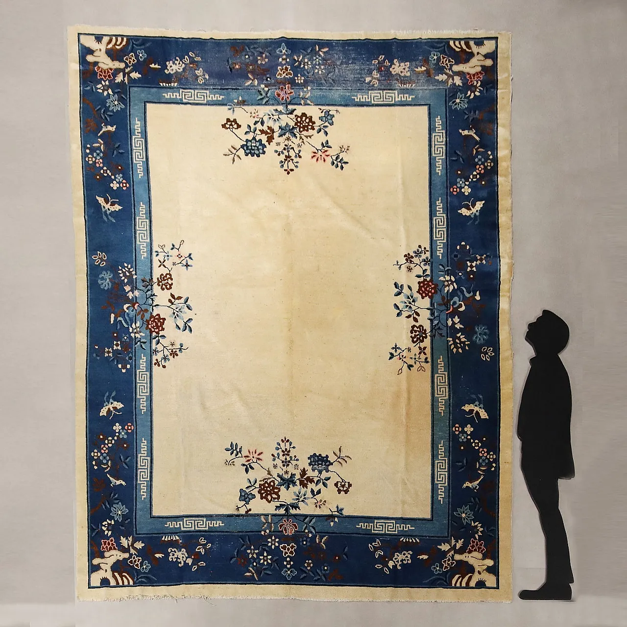 Tappeto Pechino in cotone e lana finemente annodato, '900 2