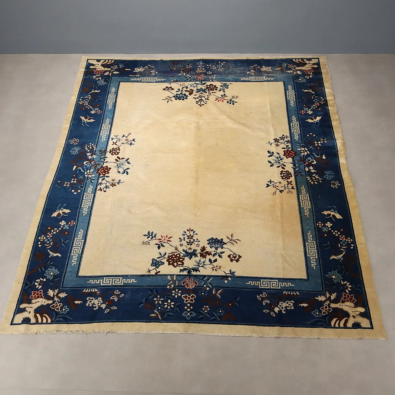 Tappeto Pechino in cotone e lana finemente annodato, '900 3