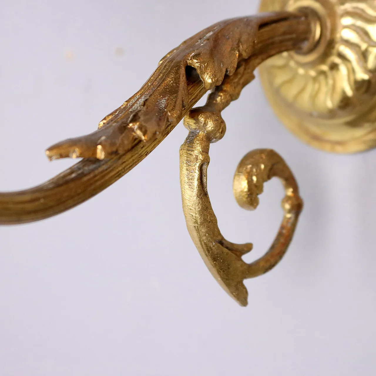 Coppia di applique in vetro e metallo, '900 8