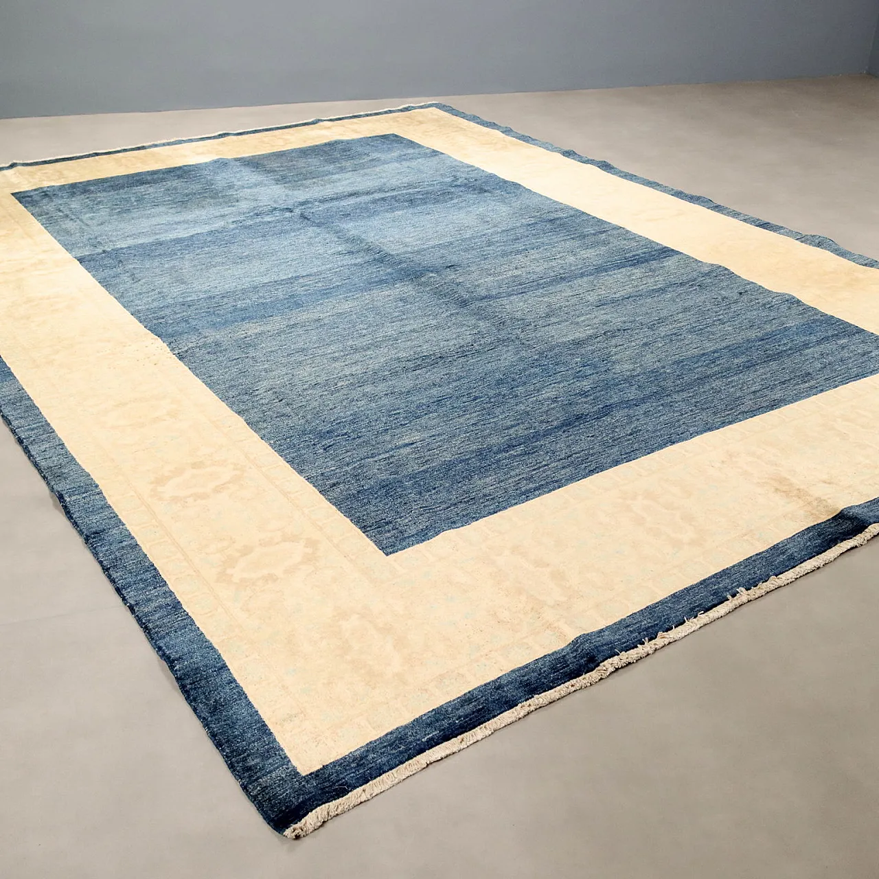 Herat rug in cotton and wool, thick knot, handmade, 20th century 1