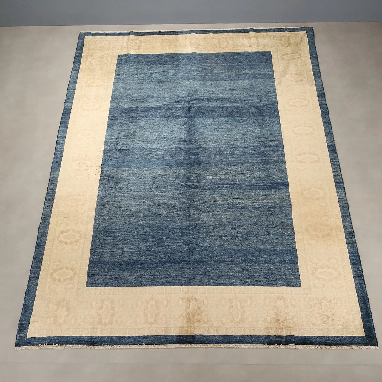 Herat rug in cotton and wool, thick knot, handmade, 20th century 3