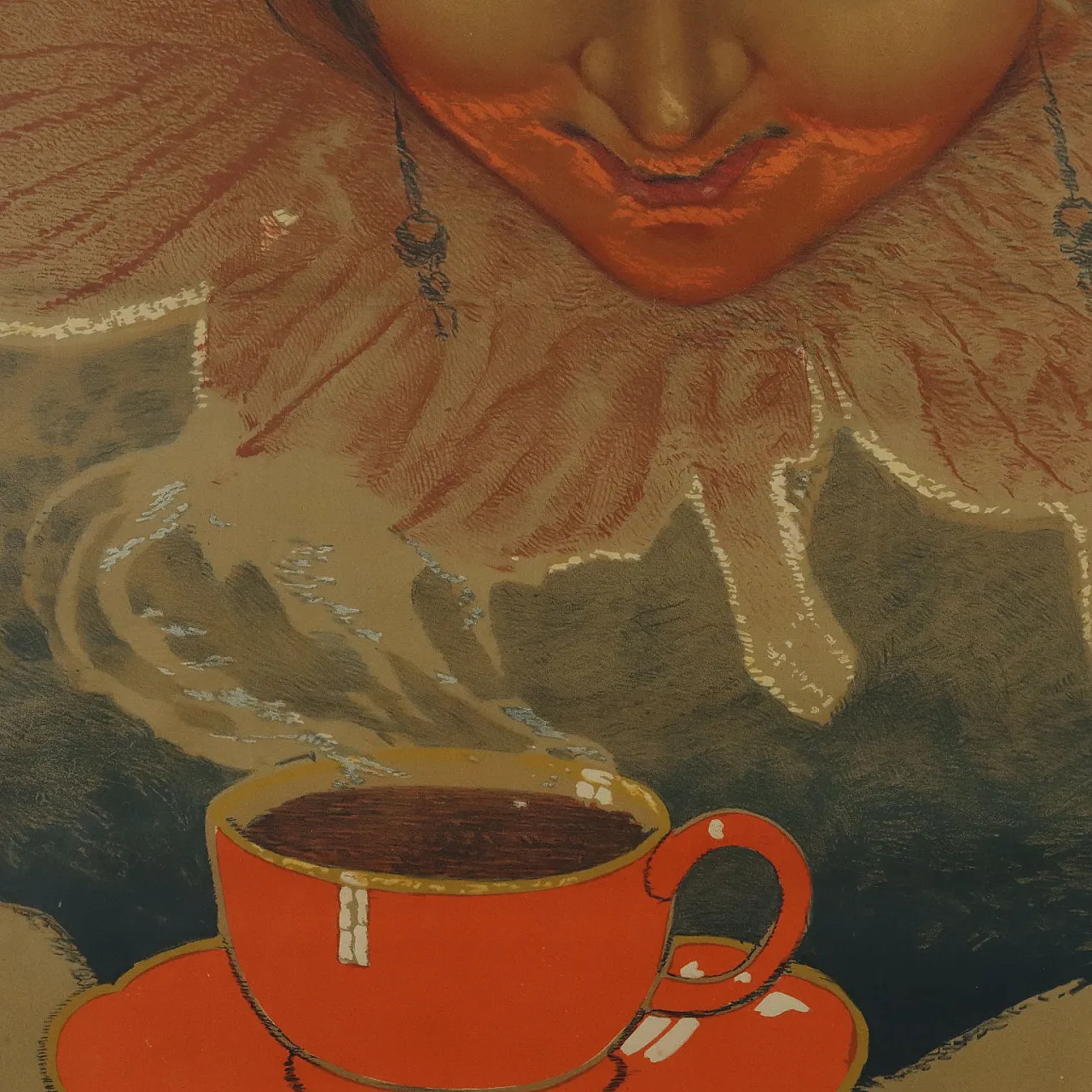 Manifesto Torrefazione Pernigotti, litografia di Ettore Mazzini, 1924 5