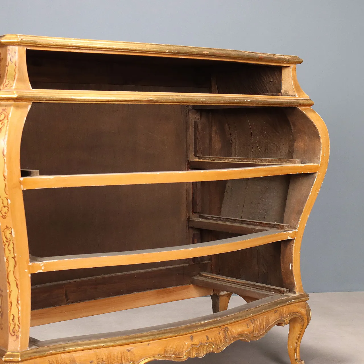 Venetian Baroque dresser in faux marble, 20th century 9