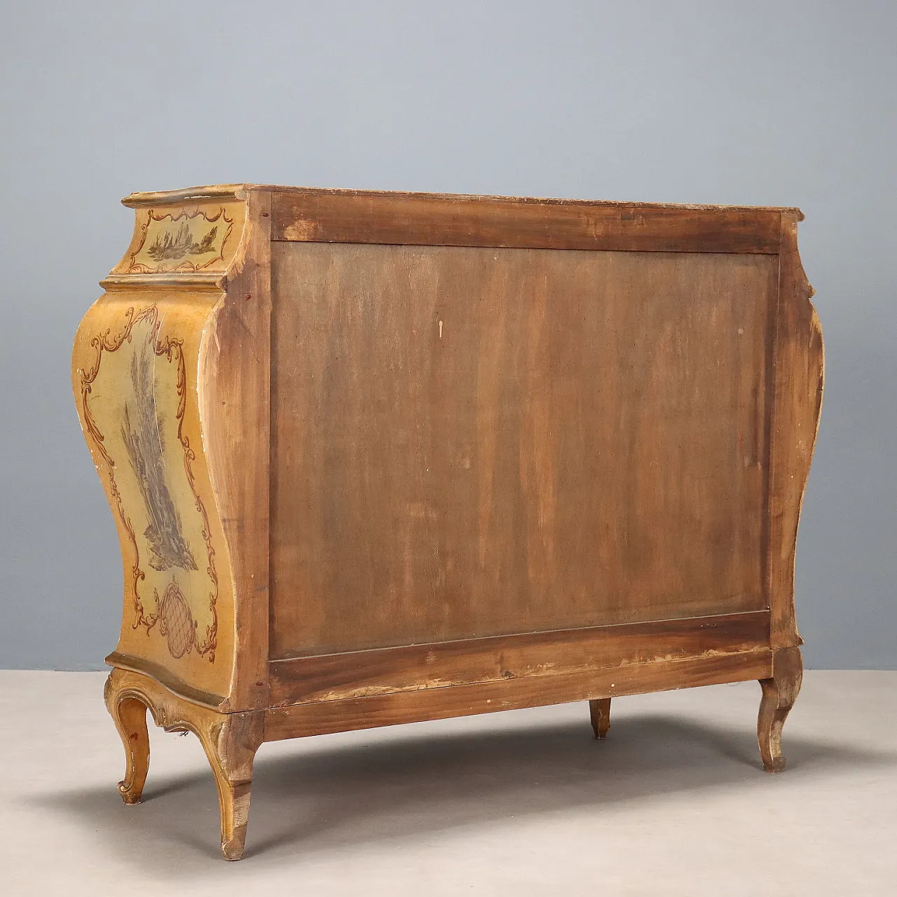 Venetian Baroque dresser in faux marble, 20th century 10