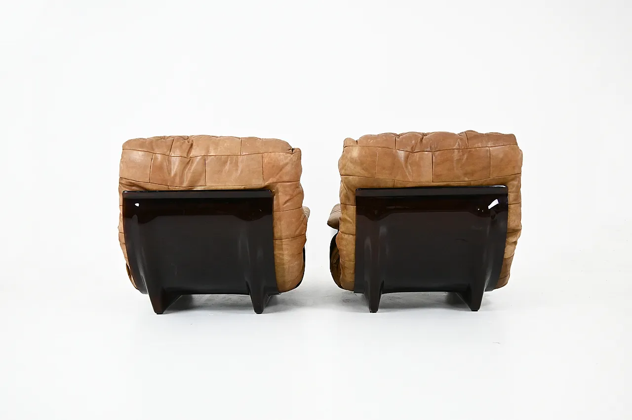 Poltrone lounge e pouf Marsala di Michel Ducaroy per Ligne Roset, 1970 4