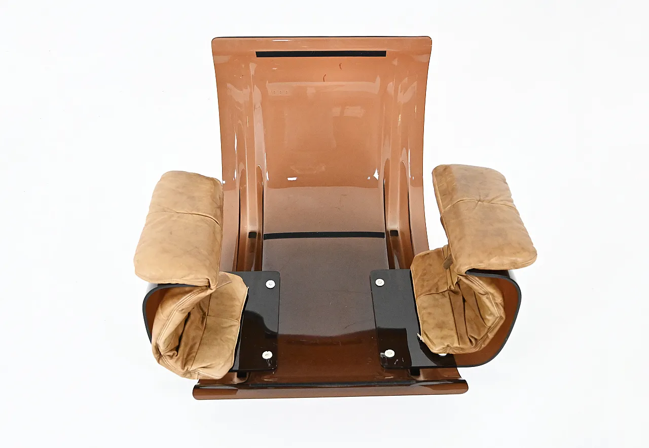 Poltrone lounge e pouf Marsala di Michel Ducaroy per Ligne Roset, 1970 8