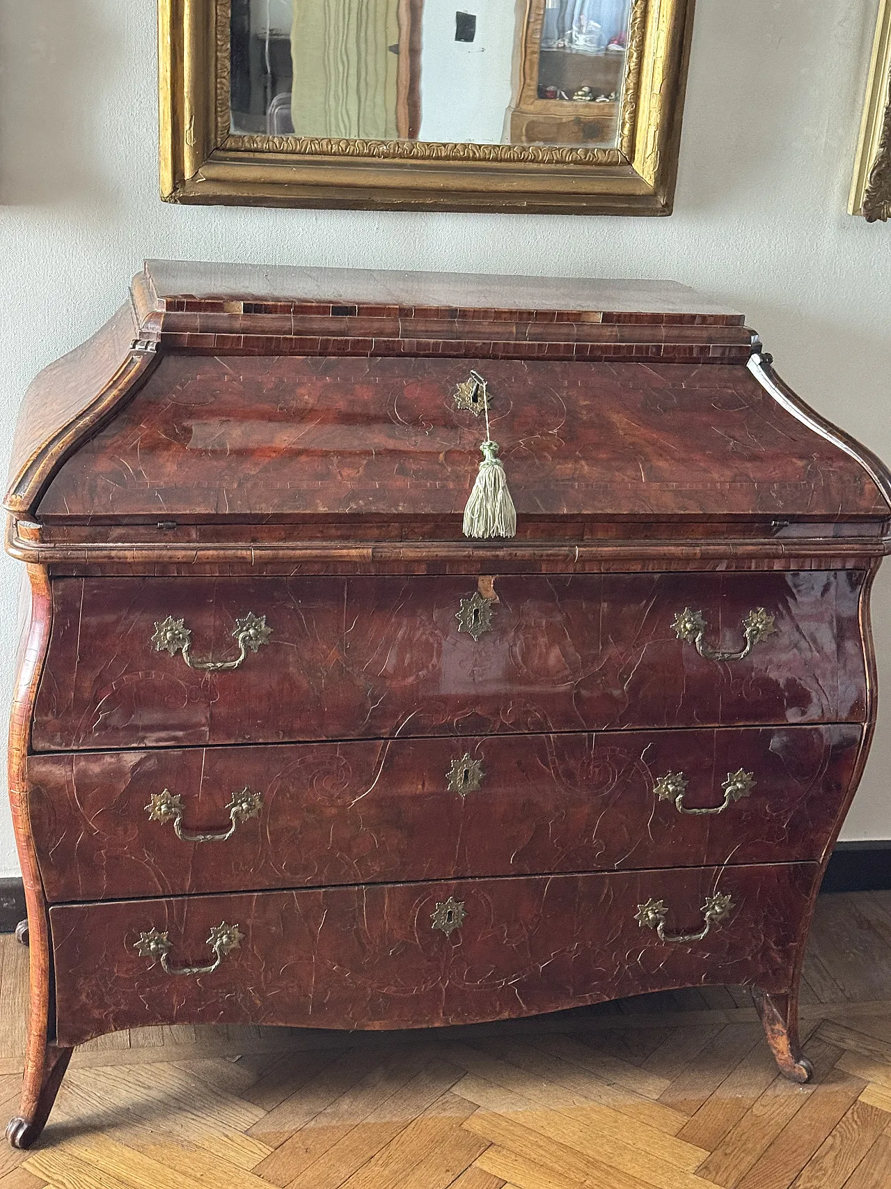 Trumeau in rose wood, 18th century 1