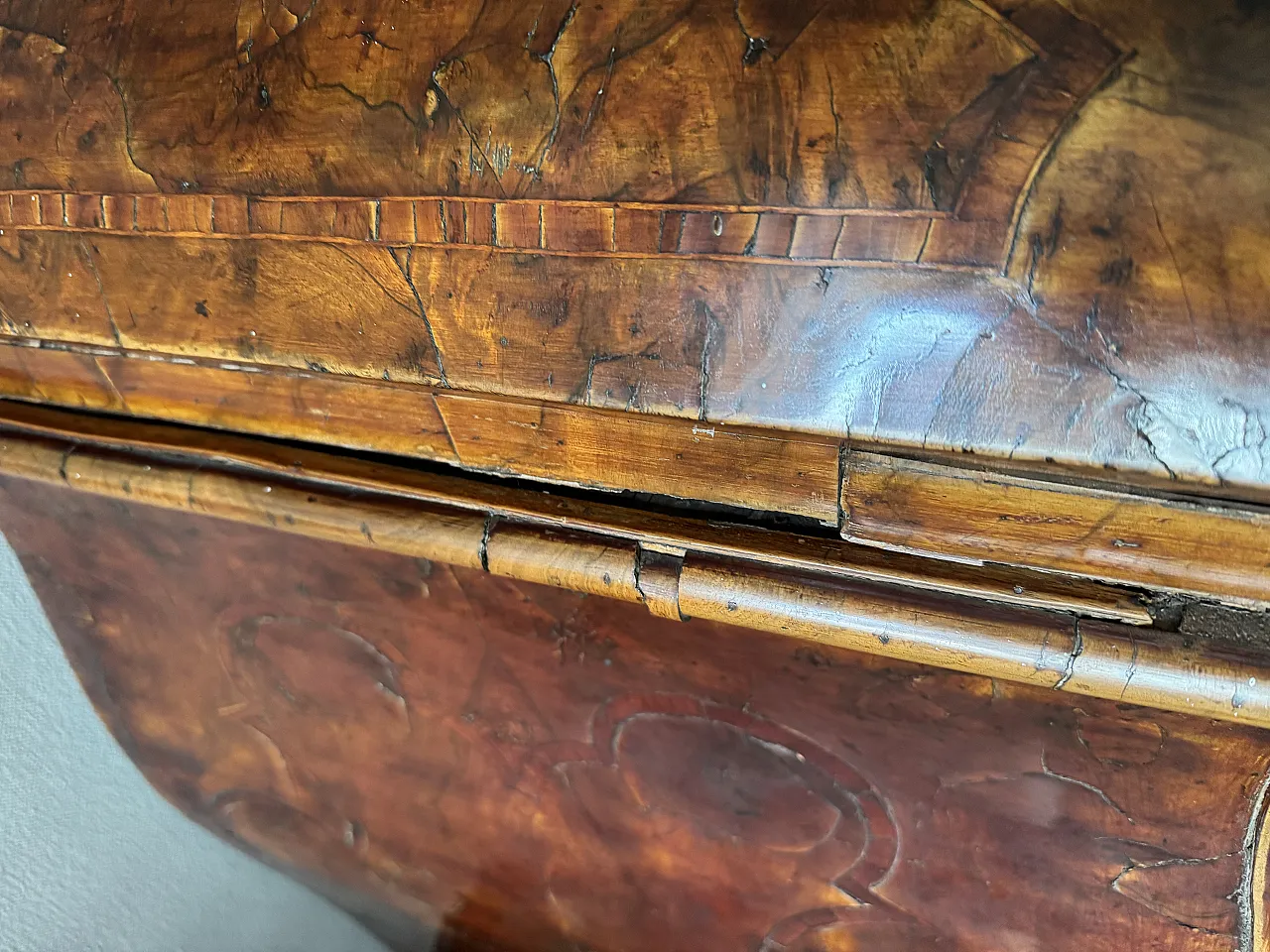 Trumeau in rose wood, 18th century 4