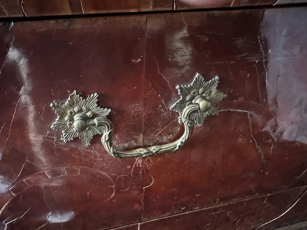 Trumeau in rose wood, 18th century 5