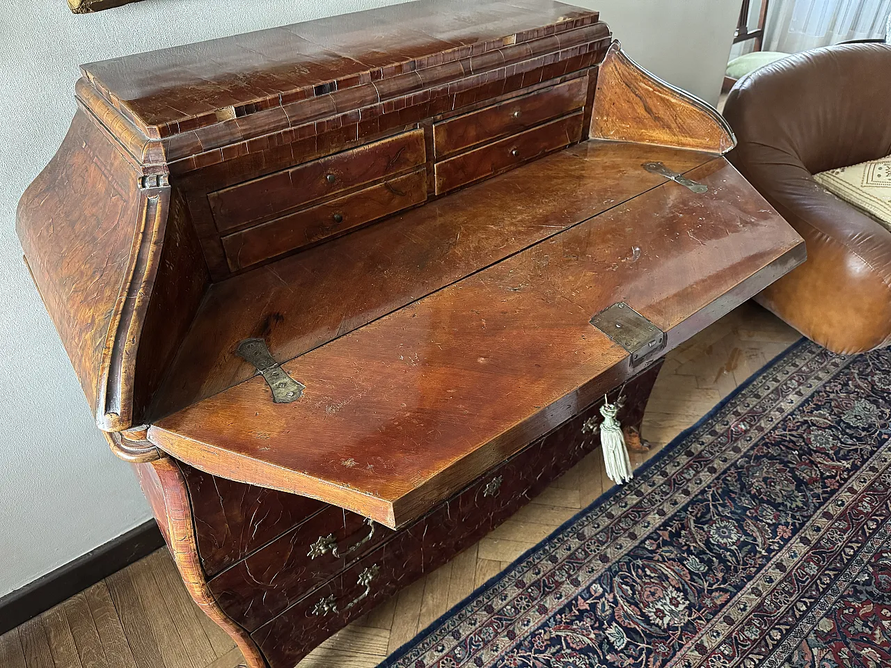 Trumeau in rose wood, 18th century 7