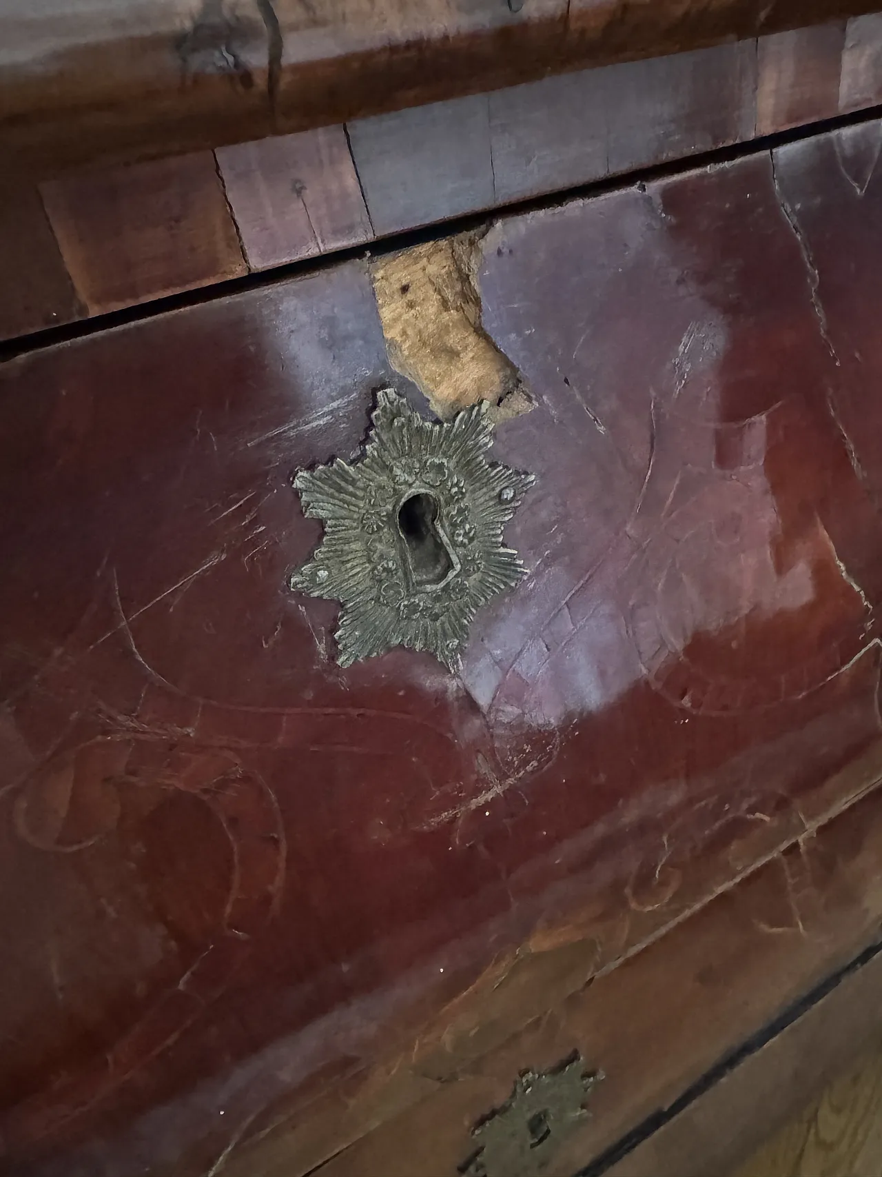 Trumeau in rose wood, 18th century 9