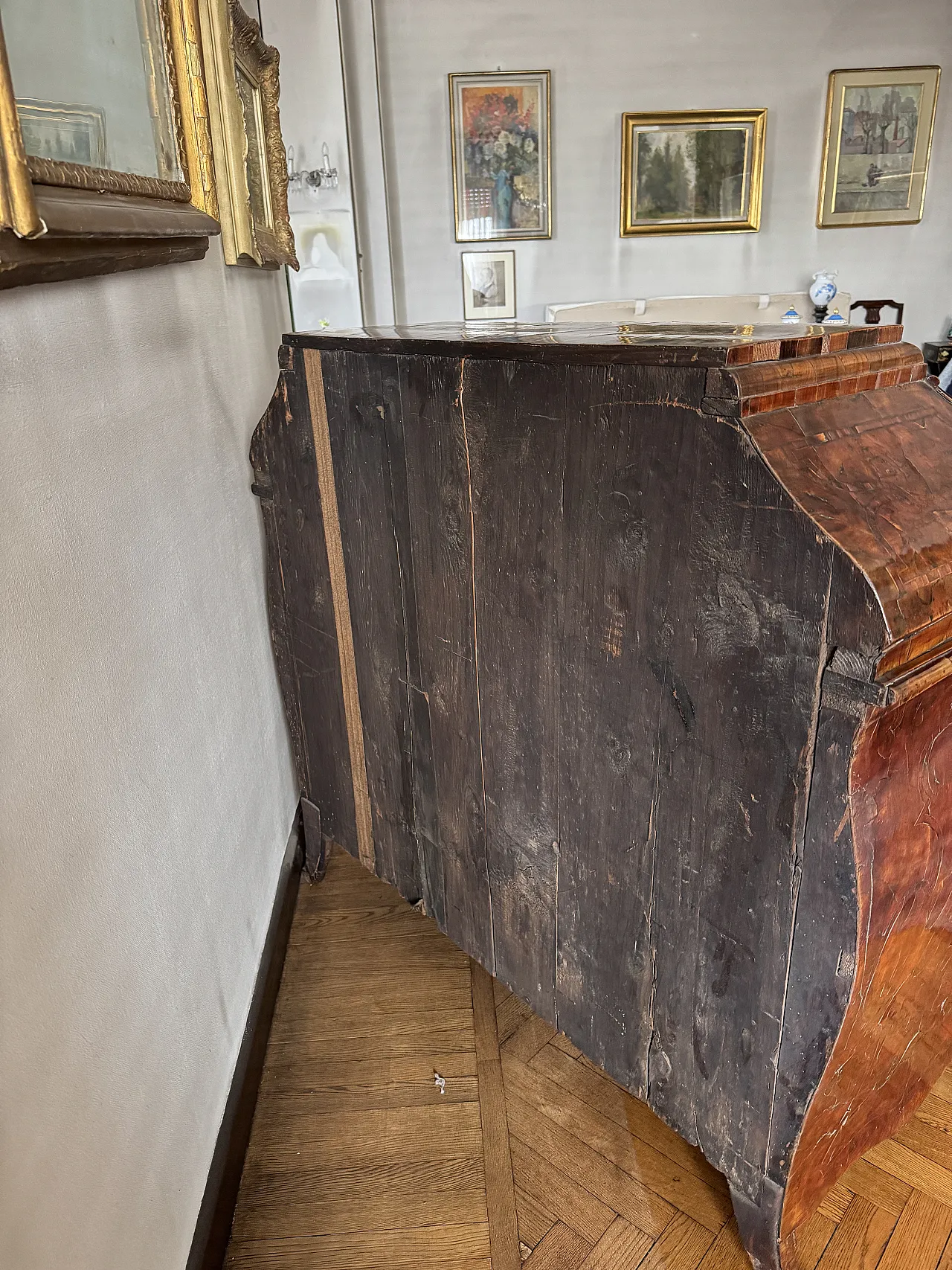 Trumeau in rose wood, 18th century 10