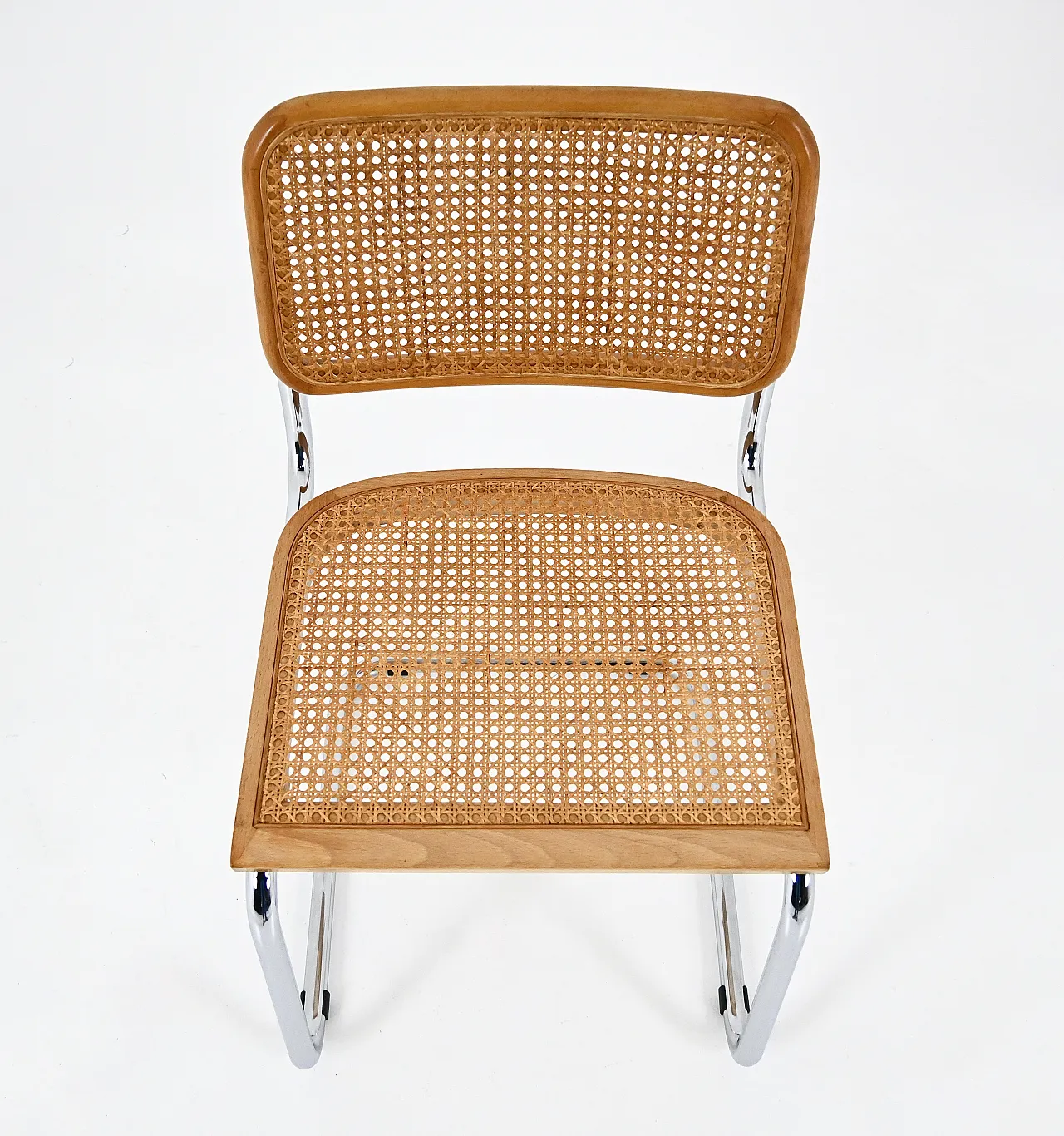 4 Sedie da pranzo stile B32 di Marcel Breuer, anni '80 9