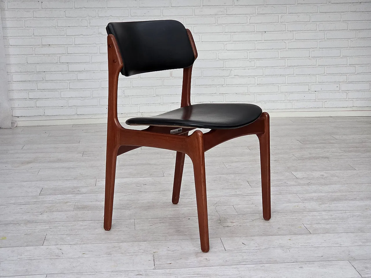 Pair of chairs by Erik Buch, model 49, teak wood, 1960s 2