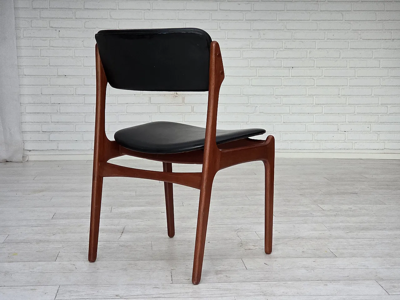 Pair of chairs by Erik Buch, model 49, teak wood, 1960s 11